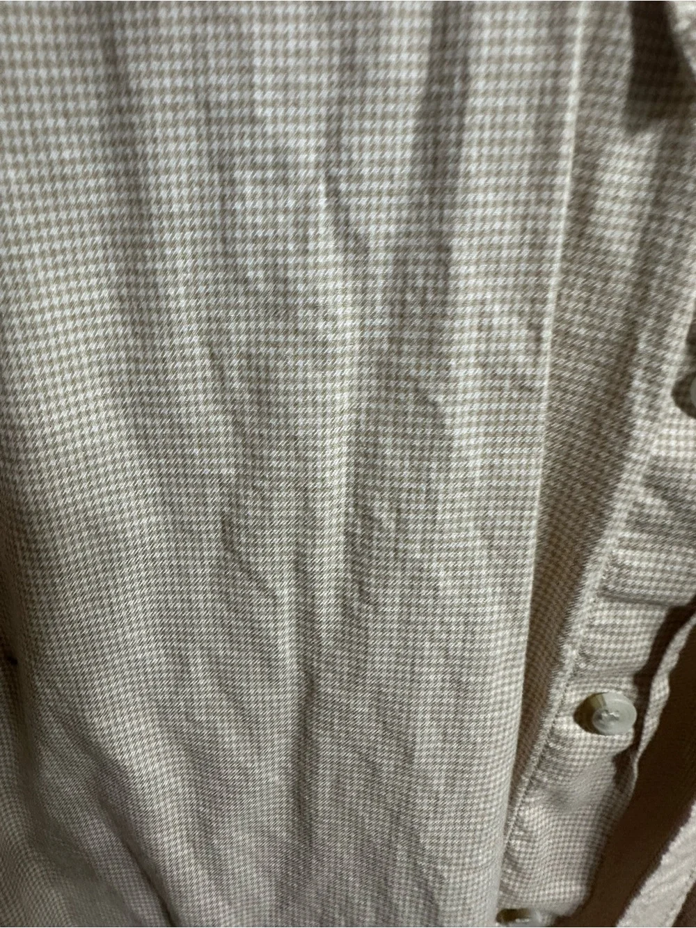 Banana Republic Men's Long-Sleeve Button-Down Shirt - Light Beige